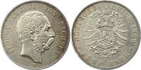 Sachsen 5 Mark Albert 1873-1902. -