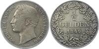 Württemberg 1/2 Gulden Wilhelm I. 1816-1864. -