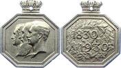 Belgien-Königreich Versilberte Bronzemedaille Albert I. 1909-1934. -