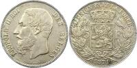 Belgien-Königreich 5 Francs Leopold II. 1865-1909. -