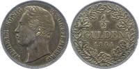 Württemberg 1/2 Gulden Wilhelm I. 1816-1864. -