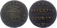 Norwegen 2 Skilling Frederik VI. 1808-1814. -