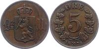 Norwegen 5 Öre 1 Unter schwedischer Regierung 1814-1905. -