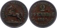 Braunschweig-Wolfenbüttel 2 Pfennig Wilhelm 1831-1884. -