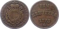 Augsburg-Bistum Kreuzer Clemens-Wenzel von Sachsen-Polen 1768-1803. -