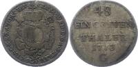Augsburg-Bistum 1/48 Taler Clemens-Wenzel von Sachsen-Polen 1768-1803. -