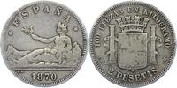 Spanien 2 Pesetas Provisorische Regierung 1868-1871. -