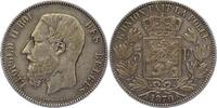 Belgien-Königreich 5 Francs Leopold II. 1865-1909. -