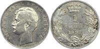 Serbien Dinar Alexander 1889-1902. -