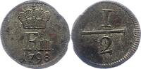 Württemberg 1/2 Kreuzer Friedrich II. 1797-1805. -