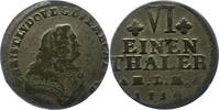 Mecklenburg-Schwerin 1/6 Taler Christian Ludwig II. 1747-1756. -