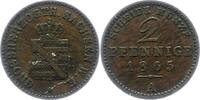 Sachsen-Weimar-Eisenach 2 Pfennig Carl Alexander 1853-1901. -