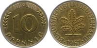 Münzen der Bundesrepublik Deutschland 10 Pfennig Mark 1945-2001. -