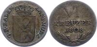 Baden-Durlach 6 Kreuzer Karl Friedrich 1806-1811. -