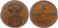 Löwenstein-Wertheim-Rochefort Cu-Pfennig Dominik Constantin 1789-1806. -