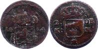 Schweden 2 Öre Kupfermünze 16 Karl XI. 1660-1697. -