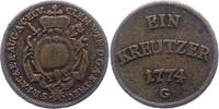 Augsburg-Bistum Kreuzer Clemens-Wenzel von Sachsen-Polen 1768-1803. -