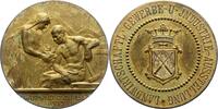 Ostfriesland Vergoldete Bronzemedaille Karl Edzard 1734-1744. -