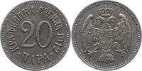 Serbien 20 Para Peter I. 1903-1918. -