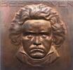 Musiker Bronzeplakette Beethoven, Ludwig van *1770 Bonn, +1827 Wien. -