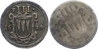 Würzburg-Bistum 3 Heller Philipp Adolph von Ehrenberg 1623-1631. -