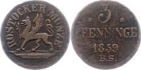 Mecklenburg-Rostock, Stadt 3 Pfennig -