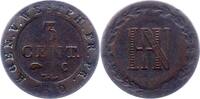 Westfalen, Königreich 3 Centimes Hieronymus Napoleon 1807-1813. -