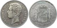 Spanien 5 Peseten Amadeo I. 1871-1873. -