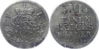 Fulda-Bistum 1/6 Taler Adalbert von Walderdorff 1756-1759. -