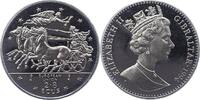 Gibraltar 2, 8 Ecus zu 2 Pfund Elisabeth Seit 1952. -