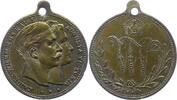 Brandenburg-Preußen versilberte Bronzemedaille Wilhelm II. 1888-1918. -