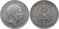 Sachsen 5 Mark Albert 1873-1902. -
