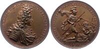 Sachsen-Albertinische Linie Bronzemedaille Johann Georg IV. 1691-1694. -