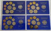 Kursmünzensatz Mark 1945-2001. -