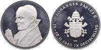 Personenmedaillen Silbermedaille Johannes Paul II. *1920 Wadowice in Polen, +2005 Vatikanstadt, bürgerlicher Name Karol Josef Wojtyla. -