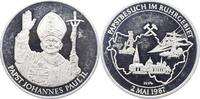 Personenmedaillen Silbermedaille Johannes Paul II. *1920 Wadowice in Polen, +2005 Vatikanstadt, bürgerlicher Name Karol Josef Wojtyla. -