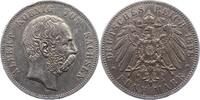 Sachsen 5 Mark Albert 1873-1902. -