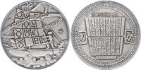 Kalender - und Neujahresmedaillen Kalendermedaille Bronze versilbert -