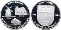 Mecklenburg Silbermedaille Medaillen. -