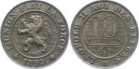 Belgien-Königreich 10 Centimes Leopold II. 1865-1909. -
