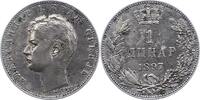 Serbien Dinar Alexander 1889-1902. -