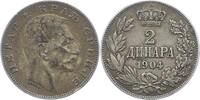 Serbien 2 Dinara Peter I. 1903-1918. -