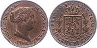 Spanien 10 Cent Isabel II. 1833-1868. -
