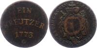 Augsburg-Bistum Kreuzer Clemens-Wenzel von Sachsen-Polen 1768-1803. -