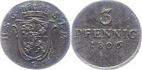 Sachsen-Coburg-Saalfeld 3 Pfennig Franz 1800-1806. -