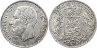 Belgien-Königreich 5 Francs Leopold II. 1865-1909. -