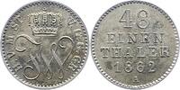 Mecklenburg-Strelitz 1/48 Taler Friedrich Wilhelm 1860-1904. -