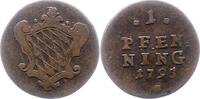 Bayern Pfennig Karl Theodor 1777-1799. -