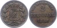 Bayern 2 Pfennig Maximilian II. Joseph 1848-1864. -