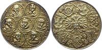 Frankfurt-Stadt Vergoldete Silbergussmedaille -